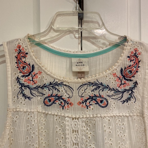 Eyelet and crochet tunic - Picture 2 of 4